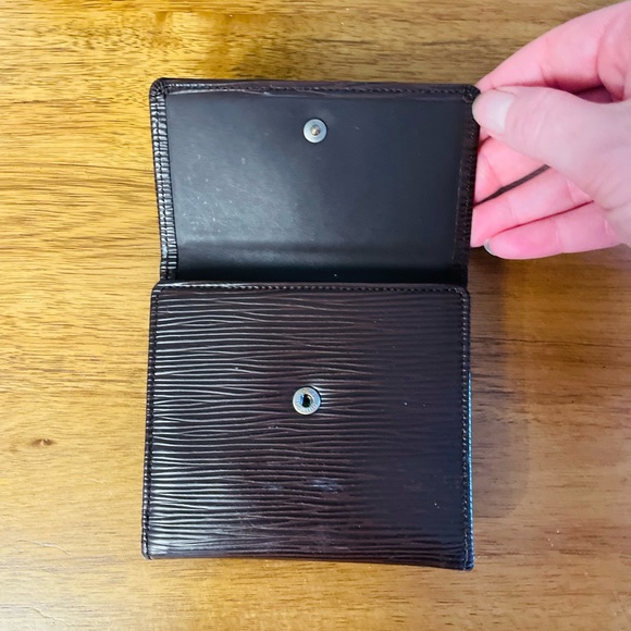 LOUIS VUITTON Elise Epi Leather Brown Compact Wallet 💯 AUTHENTIC - Picture 10 of 15